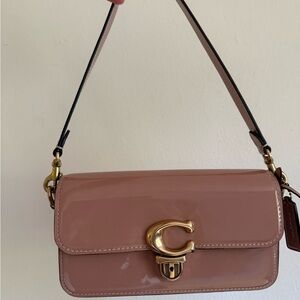 Coach Studio Baguette in Pink Patent Leather (barely worn!)